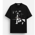 Wolf Wave Print  T-shirt